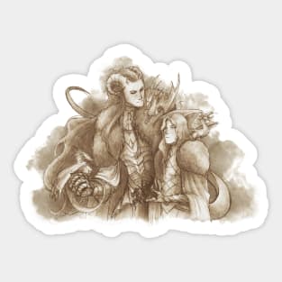 Melkor and Mairon Sticker